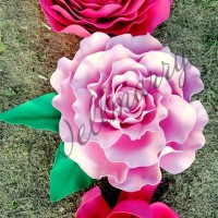 Цветок  из фоамирана "Пион розовый"